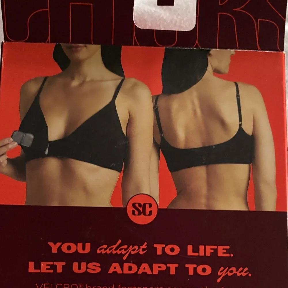 Slick‎ Chicks Front Fastening Bra XL Extra Large Black Adaptive Intimates